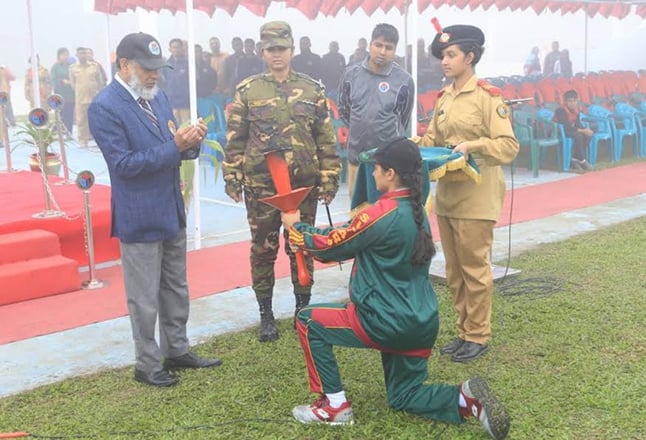 জয়পুরহাটে গার্লস ক্যাডেট কলেজের বার্ষিক ক্রীড়া প্রতিযোগিতার উদ্বোধন