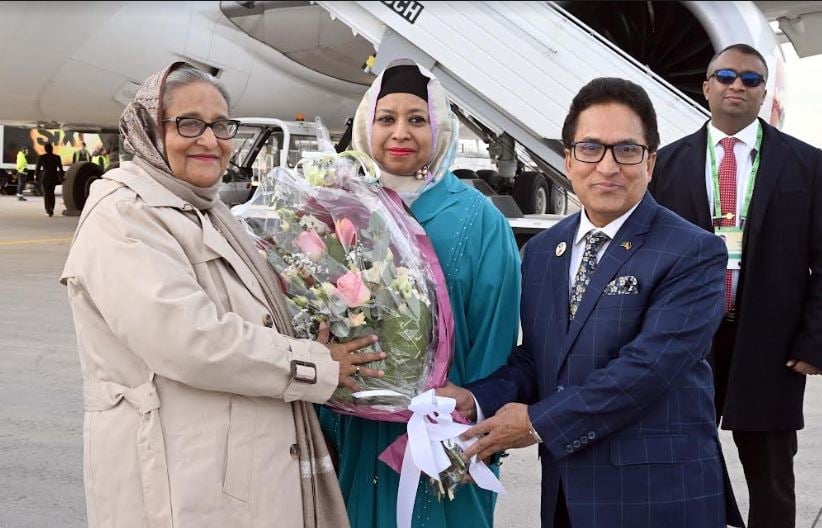 তিন দিনের সফরে শেখ হাসিনা এখন জার্মানিতে
